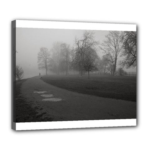 Foggy Morning, Oxford Deluxe Canvas 24  X 20  (stretched) by artposters