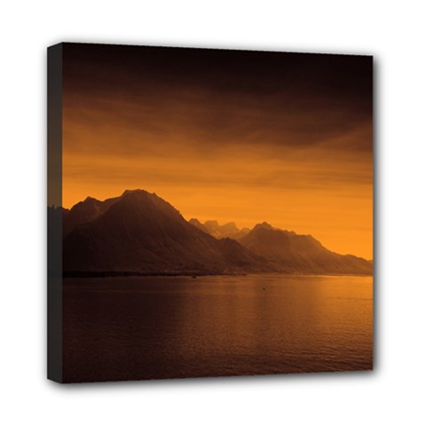 Waterscape, Switzerland 8  X 8  Framed Canvas Print by artposters