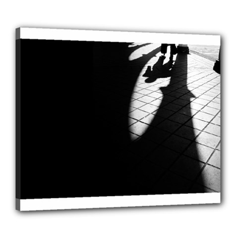 Shadows 20  X 24  Framed Canvas Print by artposters