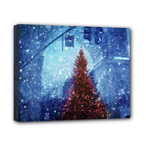 Elegant Winter Snow Flakes Gate Of Victory Paris France Canvas 10  X 8  (framed) by chicelegantboutique