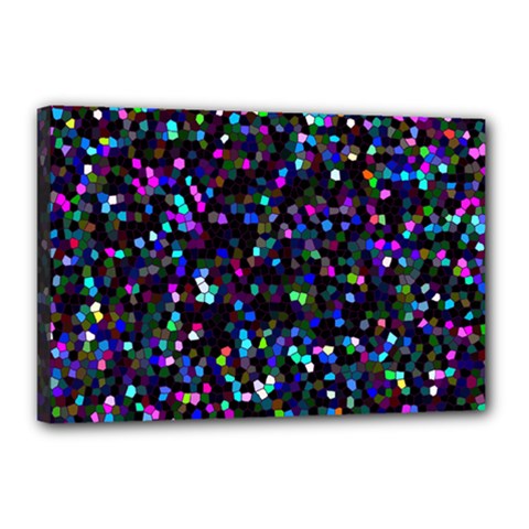 Glitter 1 Canvas 18  X 12  (framed) by MedusArt
