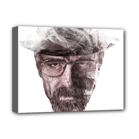Heisenberg  Deluxe Canvas 16  X 12  (framed)  by malobishop