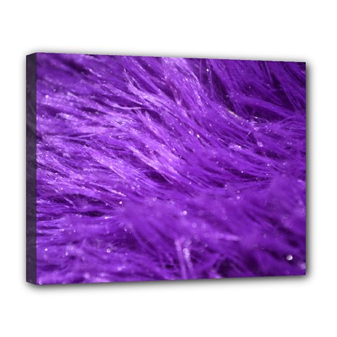 Purple Tresses Canvas 14  X 11  (framed)