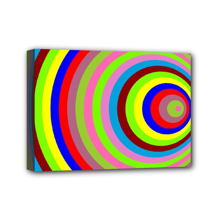 Color Mini Canvas 7  x 5  (Framed)