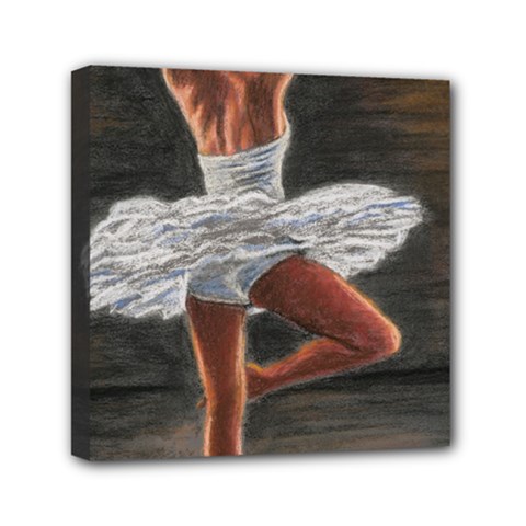 Ballet Ballet Mini Canvas 6  X 6  (framed) by TonyaButcher