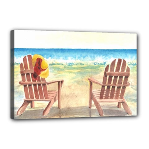 Time To Relax Canvas 18  X 12  (framed) by TonyaButcher