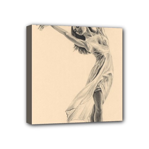 Graceful Dancer Mini Canvas 4  X 4  (framed) by TonyaButcher
