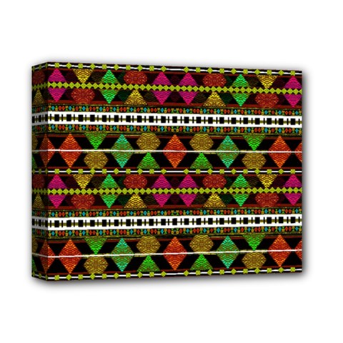 Aztec Style Pattern Deluxe Canvas 14  X 11  (framed) by dflcprints