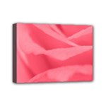Pink Silk Effect  Mini Canvas 7  x 5  (Framed)
