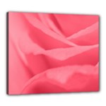 Pink Silk Effect  Canvas 24  x 20  (Framed)