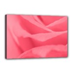 Pink Silk Effect  Canvas 18  x 12  (Framed)