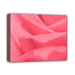 Pink Silk Effect  Deluxe Canvas 14  x 11  (Framed)