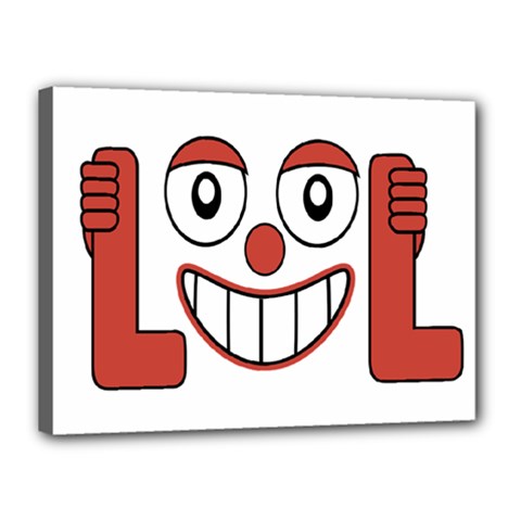 Laughing Out Loud Illustration002 Canvas 16  X 12  (framed) by dflcprints