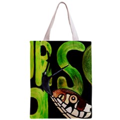 Grass Snake Full All Over Print Classic Tote Bag by JUNEIPER07