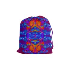 Abstract Reflections Drawstring Pouch (medium) by icarusismartdesigns