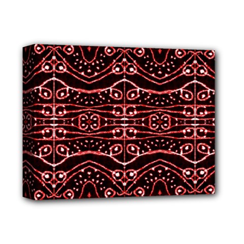Tribal Ornate Geometric Pattern Deluxe Canvas 14  X 11  (framed) by dflcprints