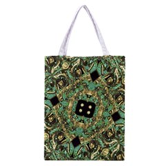 Luxury Abstract Golden Grunge Art Classic Tote Bag
