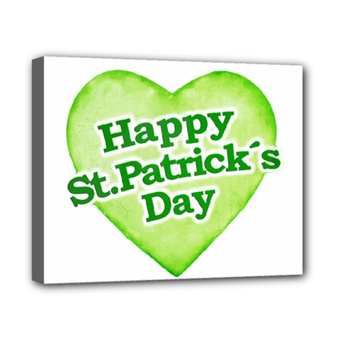Happy St Patricks Day Design Canvas 10  X 8  (framed) by dflcprints