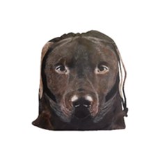 Chocolate Lab Drawstring Pouch (large)