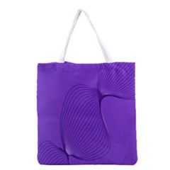 Twisted Purple Pain Signals Grocery Tote Bag by FunWithFibro