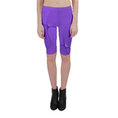 Twisted Purple Pain Signals Cropped Leggings  by FunWithFibro