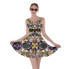 Geometric Grunge Pattern Print Skater Dress by dflcprintsclothing