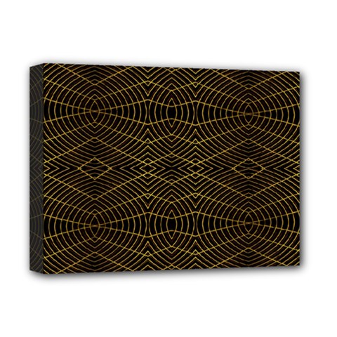 Futuristic Geometric Design Deluxe Canvas 16  X 12  (framed)  by dflcprints