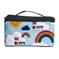 Be Happy Repeat Cosmetic Storage Case by Kathrinlegg