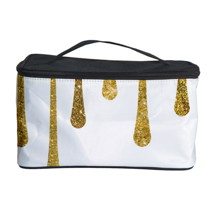 Gold Glitter Paint Cosmetic Storage Case