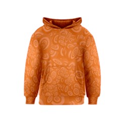 Orange Abstract 45s Kid s Pullover Hoodie by StuffOrSomething