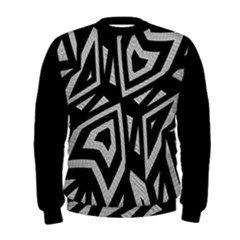 Geometric Tribal Print Men s Sweatshirt by dflcprintsclothing