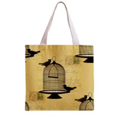 Victorian Birdcage Grocery Tote Bag by boho