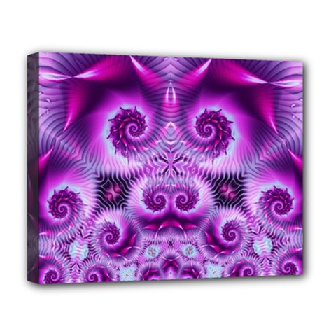 Purple Ecstasy Fractal Deluxe Canvas 20  X 16  (stretched) by KirstenStar
