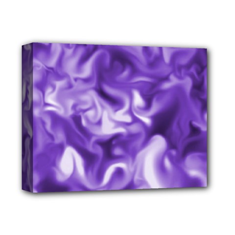 Lavender Smoke Swirls Deluxe Canvas 14  X 11  (framed) by KirstenStar