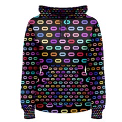 Colorful Round Corner Rectangles Pattern Pullover Hoodie by LalyLauraFLM