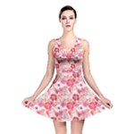 Pink Flower Floral Pattern Texture Art Reversible Skater Dress