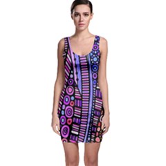 Stained Glass Tribal Pattern Bodycon Dress by KirstenStarFashion