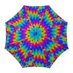 Amazing Acid Rainbow Golf Umbrellas by KirstenStar