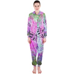 Abstract Music  Hooded Jumpsuit (ladies) 