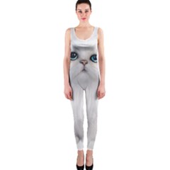 White Persian Cat Clipart Onepiece Catsuits by AlteredStates