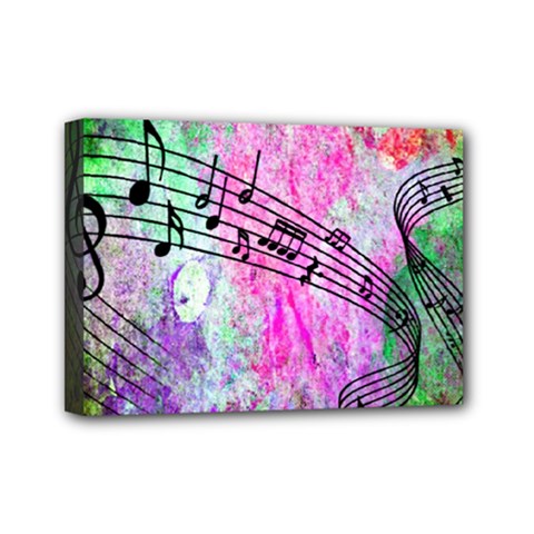 Abstract Music 2 Mini Canvas 7  X 5 
