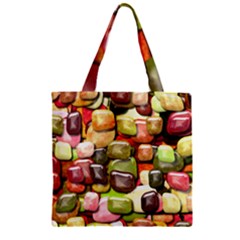 Stones 001 Zipper Grocery Tote Bags