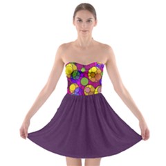 Florescent Abstract  Strapless Bra Top Dress by OCDesignss