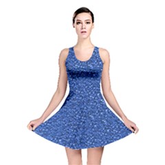 Sparkling Glitter Blue Reversible Skater Dresses by ImpressiveMoments