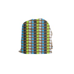 Colorful Leaf Pattern Drawstring Pouches (small)  by GardenOfOphir