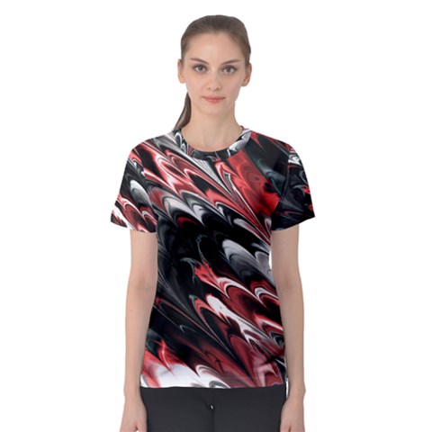 Fractal Marbled 8 Women s Sport Mesh Tees by ImpressiveMoments