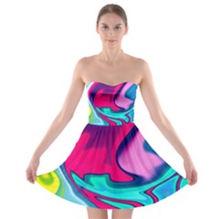 Fluid Art 22 Strapless Bra Top Dress by ImpressiveMoments