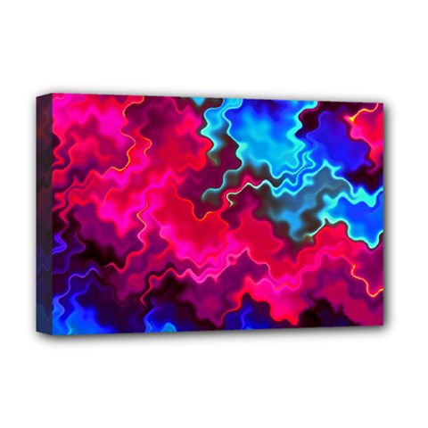 Psychedelic Storm Deluxe Canvas 18  X 12   by KirstenStar