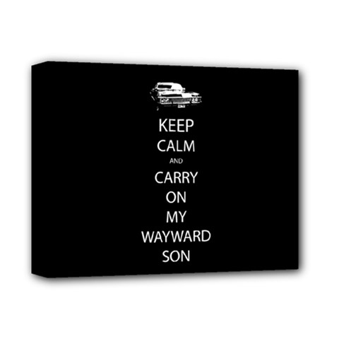Keep Calm And Carry On My Wayward Son Deluxe Canvas 14  X 11  (framed) by TheFandomWard