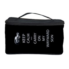 Keep Calm And Carry On My Wayward Son Cosmetic Storage Case by TheFandomWard